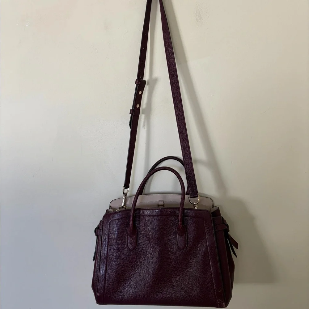 Kate Spade New York medium knott pebbled leather satchel flawed - Picture 6 of 9
